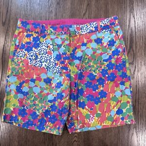 Talbots The Weekend Short Women's Size 6 Multicolor‎ Floral Print Cotton Stretch